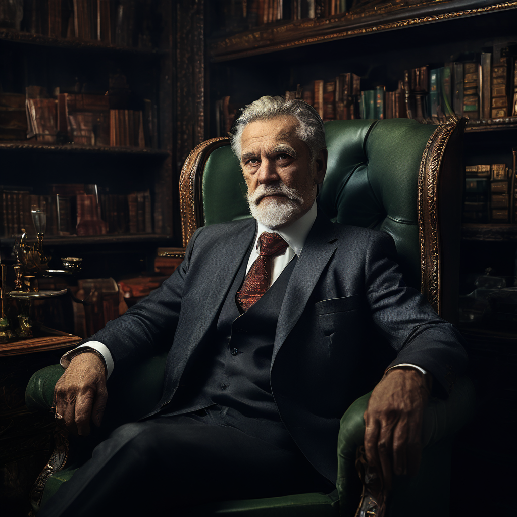 Мужчина в кресле